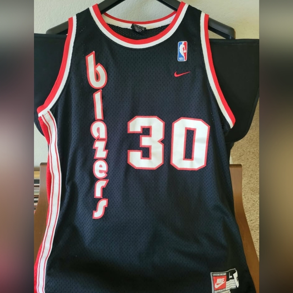 Rasheed Wallace-#30 1977 Portland Trail Blazers Nike Rewind Swingman Jersey–Size